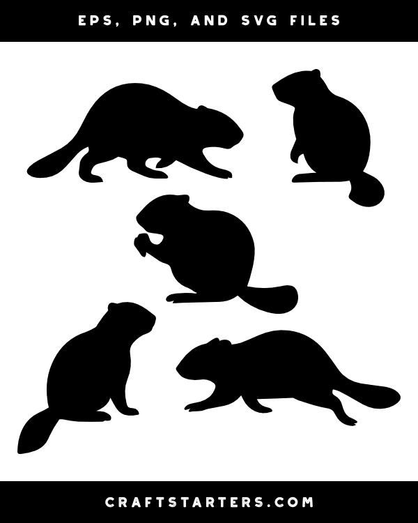 Beaver Silhouette Clip Art