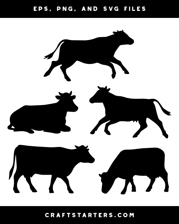 Cow Silhouette Clip Art