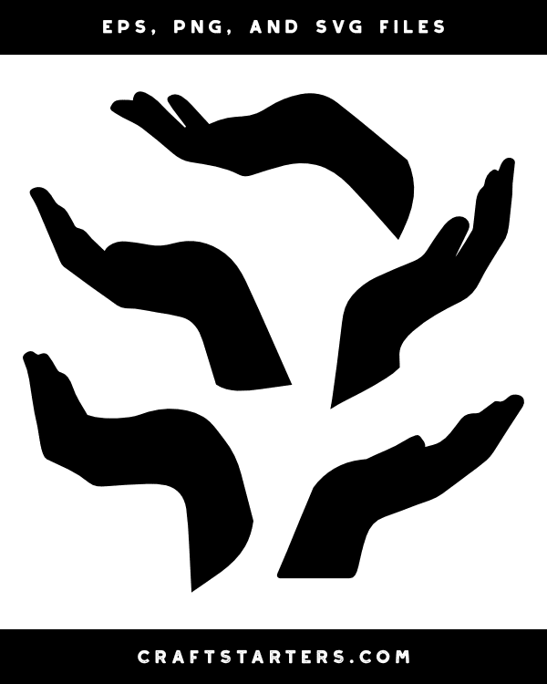Cupped Hand Silhouette Clip Art