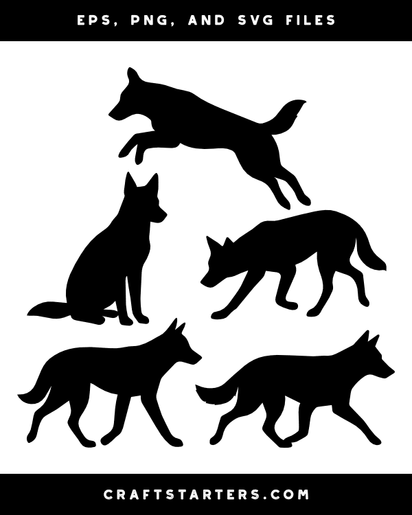 Dingo Silhouette Clip Art