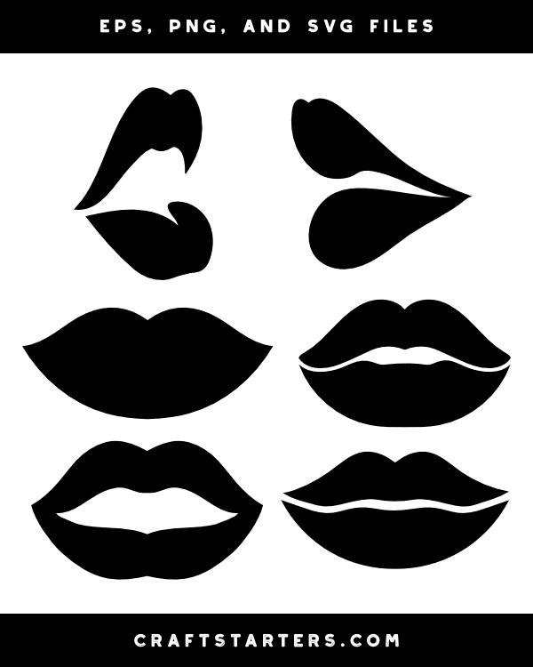 Female Lips Silhouette Clip Art