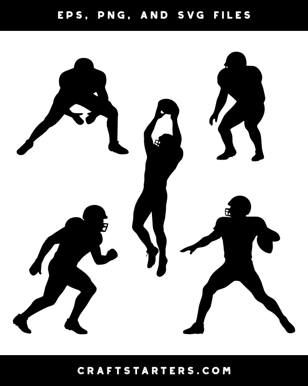 Football Player Silhouette Clip Art