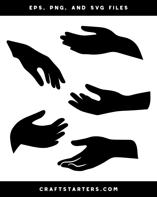 Helping Hand Silhouette Clip Art