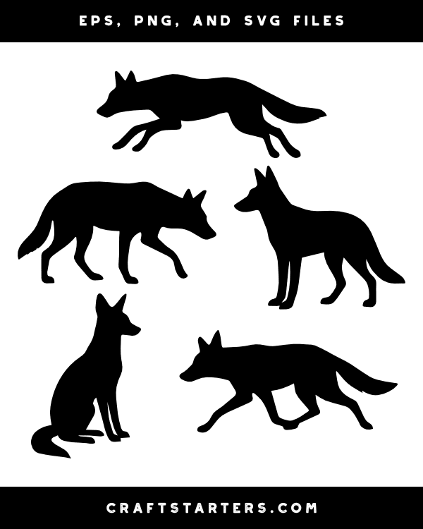 Jackal Silhouette Clip Art
