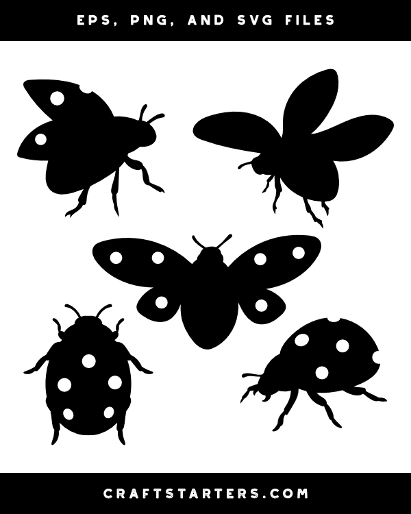 Ladybug Silhouette Clip Art