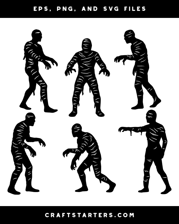 Mummy Silhouette Clip Art