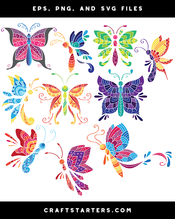 Ornate Butterfly Clip Art