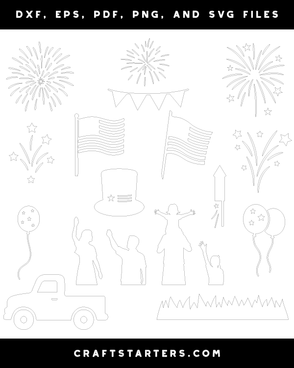 4th of July Scene Creator Patterns