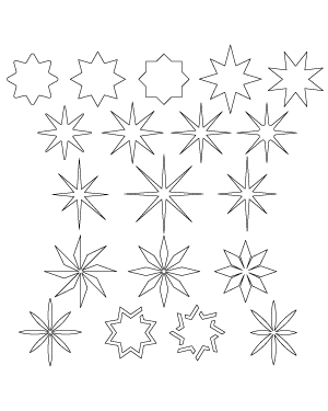 8 Point Star Patterns