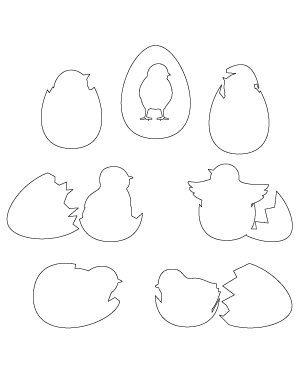 Baby Chick In Egg Patterns