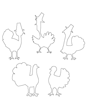 Cartoon Turkey Patterns