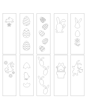 Easter Bookmark Patterns