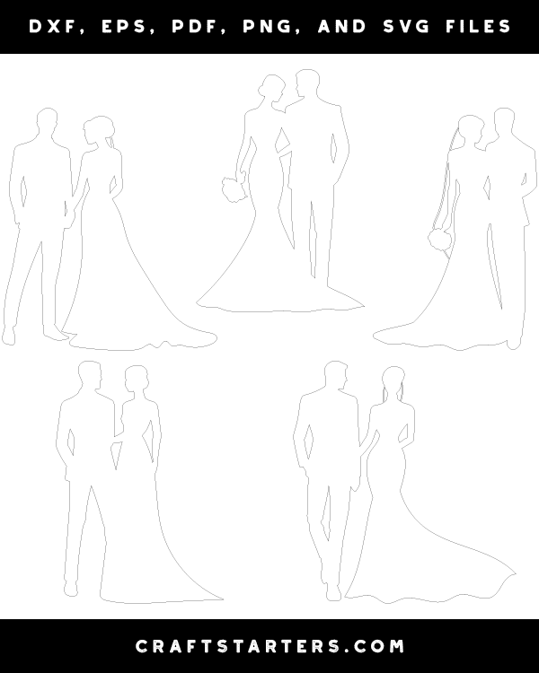 Elegant Bride and Groom Patterns