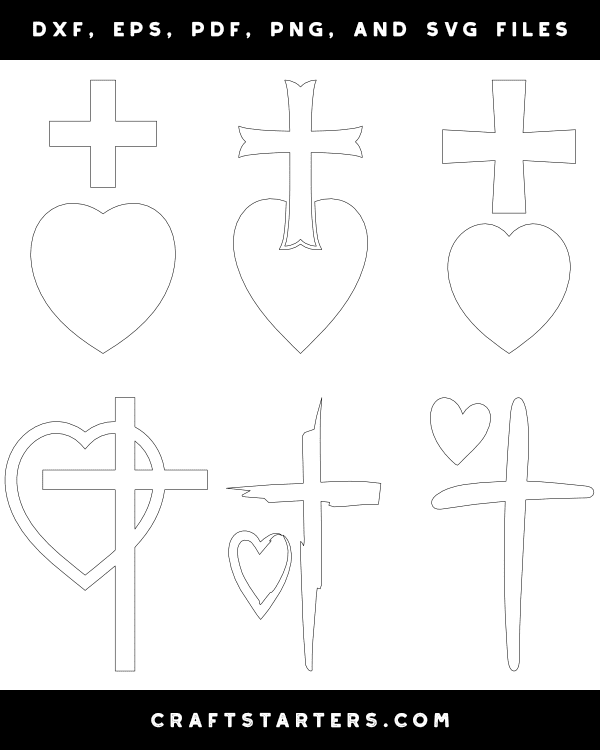Heart and Cross Patterns
