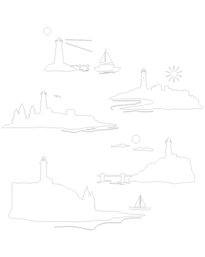 Lighthouse Scene Patterns