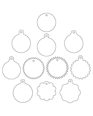 Round Gift Tag Patterns