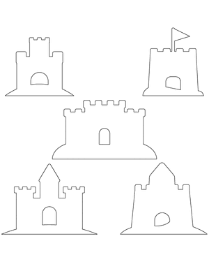 Simple Sand Castle Patterns