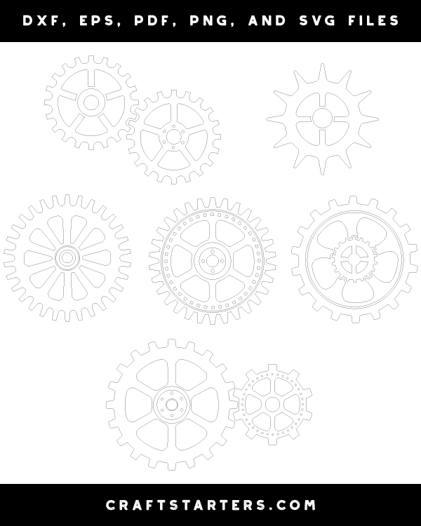 Steampunk Gears Patterns
