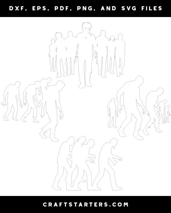 Walking Zombie Horde Patterns