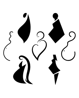 Abstract Pregnant Woman Silhouette Clip Art