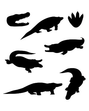 Alligator Silhouette Clip Art