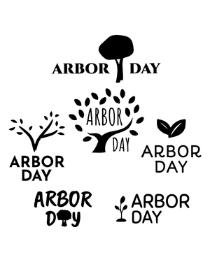 Arbor Day Silhouette Clip Art