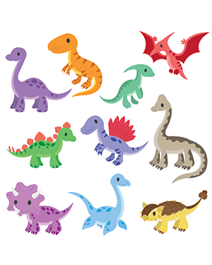 Baby Dinosaur Digital Stamps