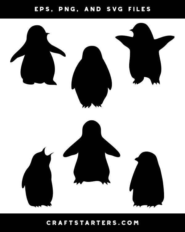 Download Baby Penguin Silhouette Clip Art