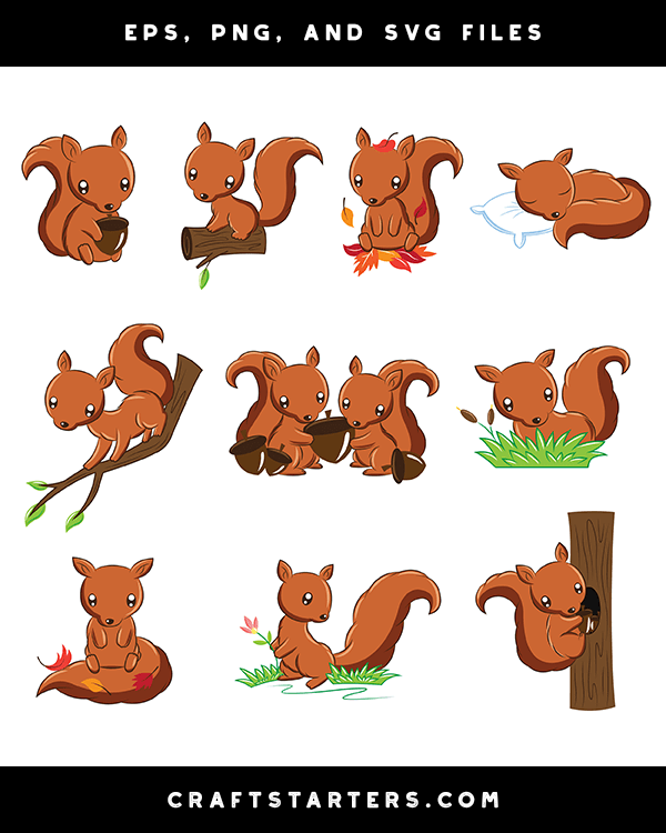 Baby Squirrel Clip Art