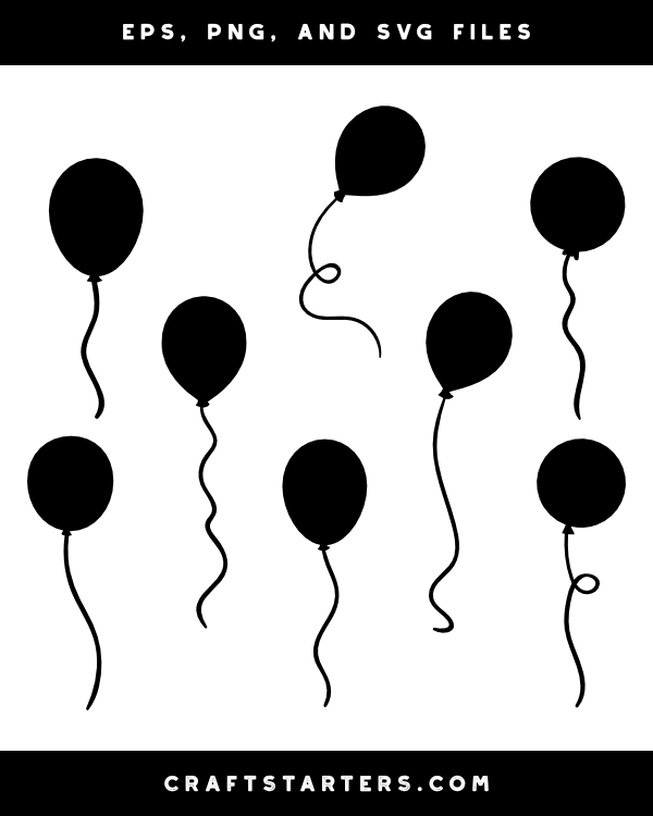 Balloon Silhouette Clip Art