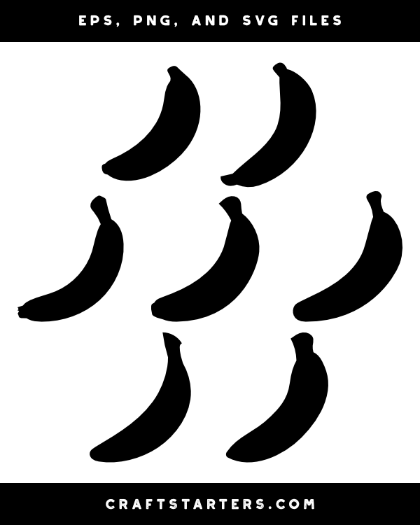 Banana Silhouette Clip Art