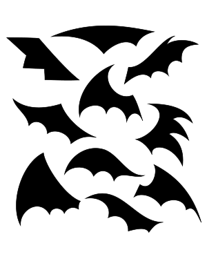 Bat Wing Silhouette Clip Art