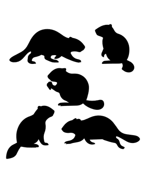 Beaver Silhouette Clip Art
