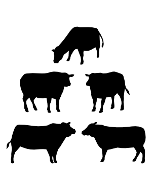 Beef Cow Silhouette Clip Art