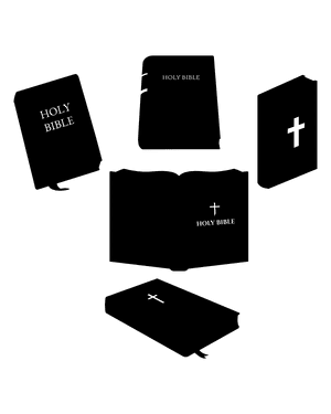 Bible Silhouette Clip Art