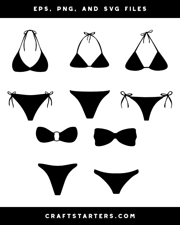 Bikini Silhouette Clip Art