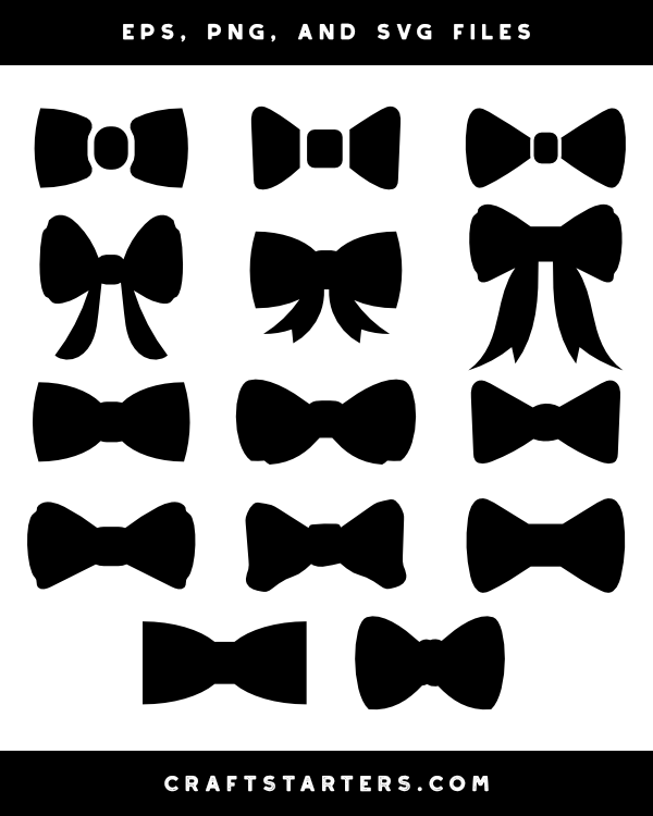 bow tie silhouette graphic