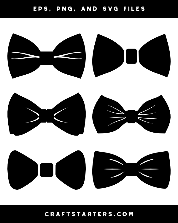 bow tie silhouette graphic