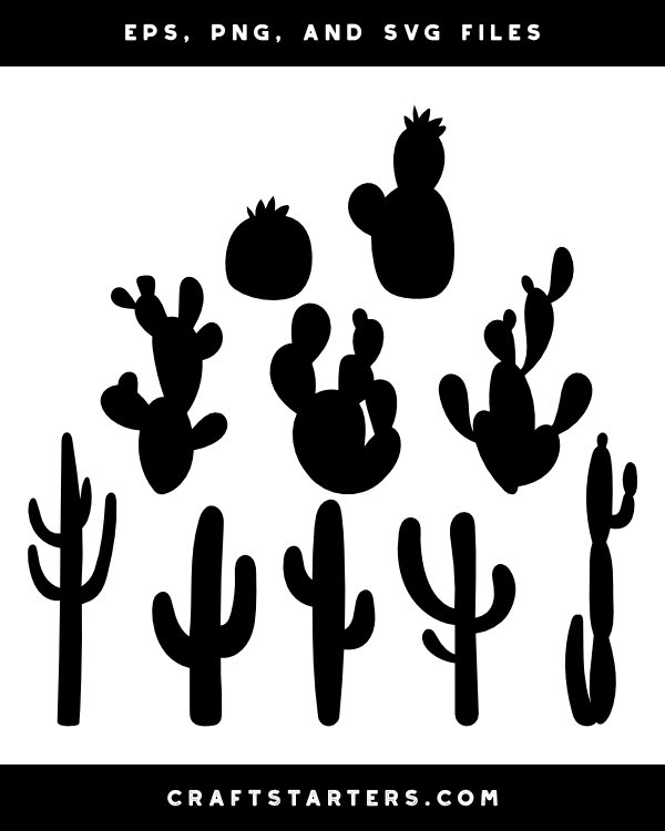 Cactus Silhouette Clip Art