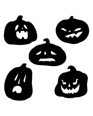 Cartoon Jack-o'-lantern Silhouette Clip Art