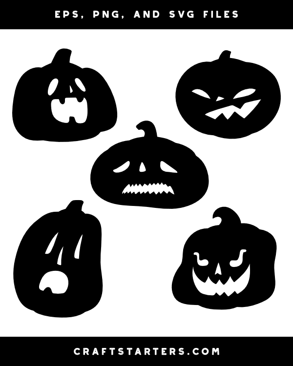 Cartoon Jack-o'-lantern Silhouette Clip Art