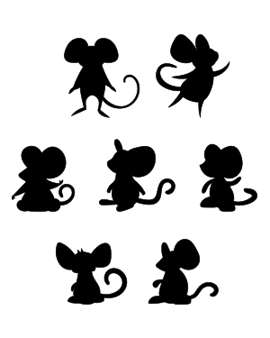 Cartoon Mouse Silhouette Clip Art