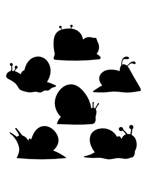 Cartoon Snail Silhouette Clip Art