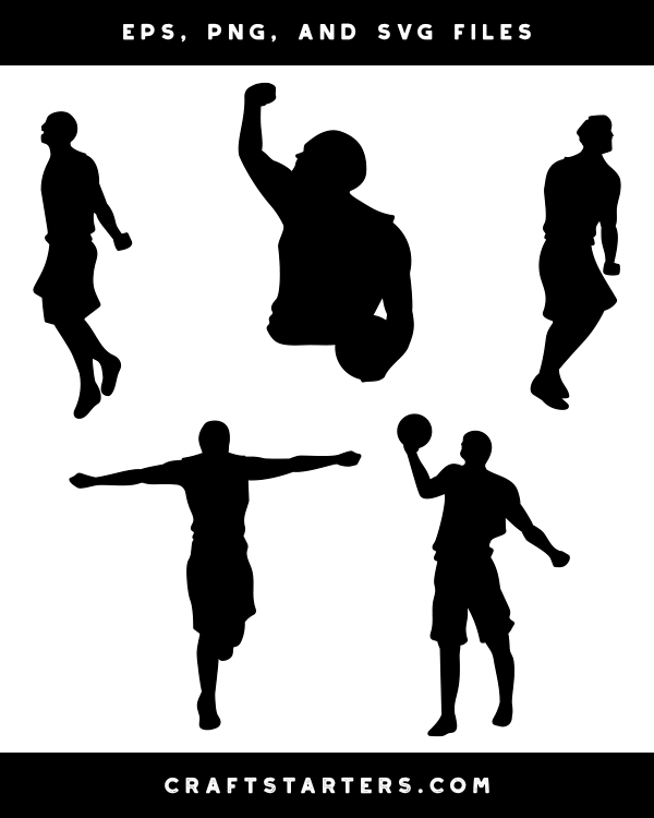 Download Celebrating Basketball Player Silhouette Clip Art