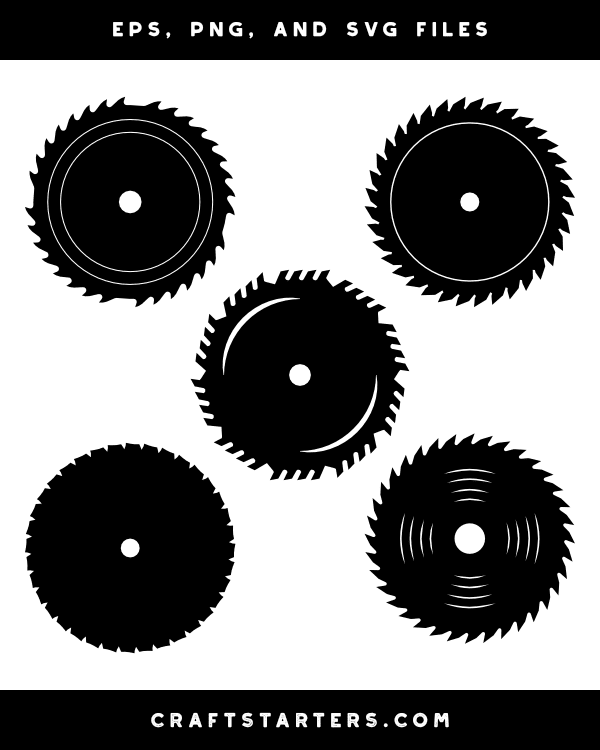 Circular Saw Blade Silhouette Clip Art