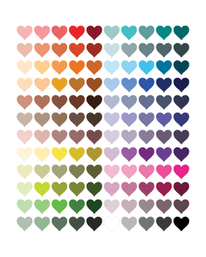 Colorful Heart Clip Art