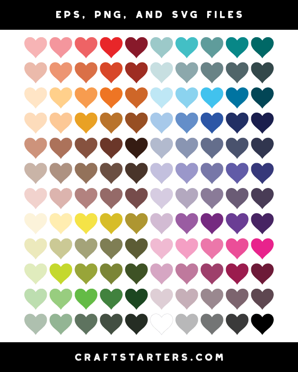 Colorful Heart Clip Art