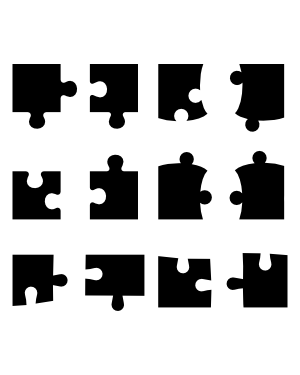 Corner Puzzle Piece Silhouette Clip Art