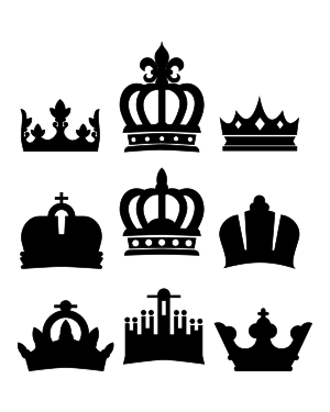 Crown Silhouette Clip Art