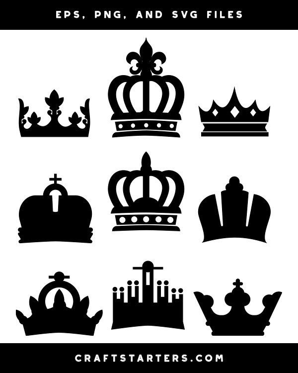 Free Free 289 Clip Art Silhouette Crown Svg SVG PNG EPS DXF File